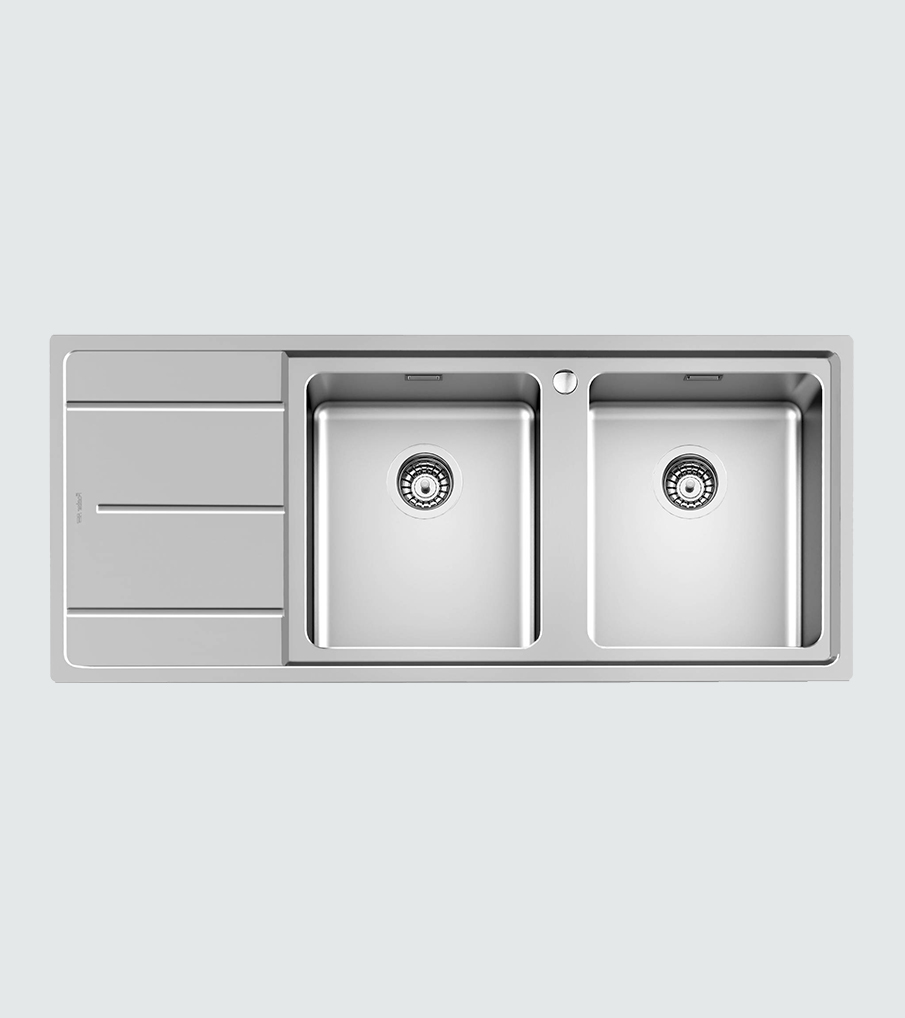 Foster 3212 051 Evo double bowl stainless steel sink