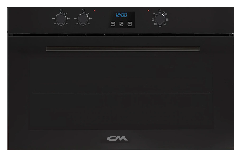 CM LIFE BLACK GLASS GAS Built-In Gas Oven 90cm - product photo