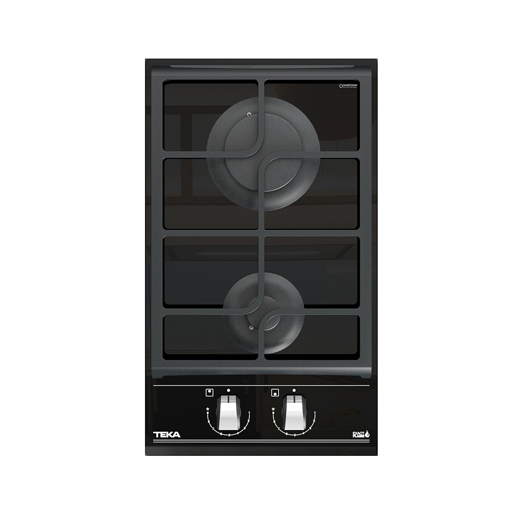 TEKA 30cm Gas on Glass Hob with ExactFlame function – Black – GZC 32300 XBB