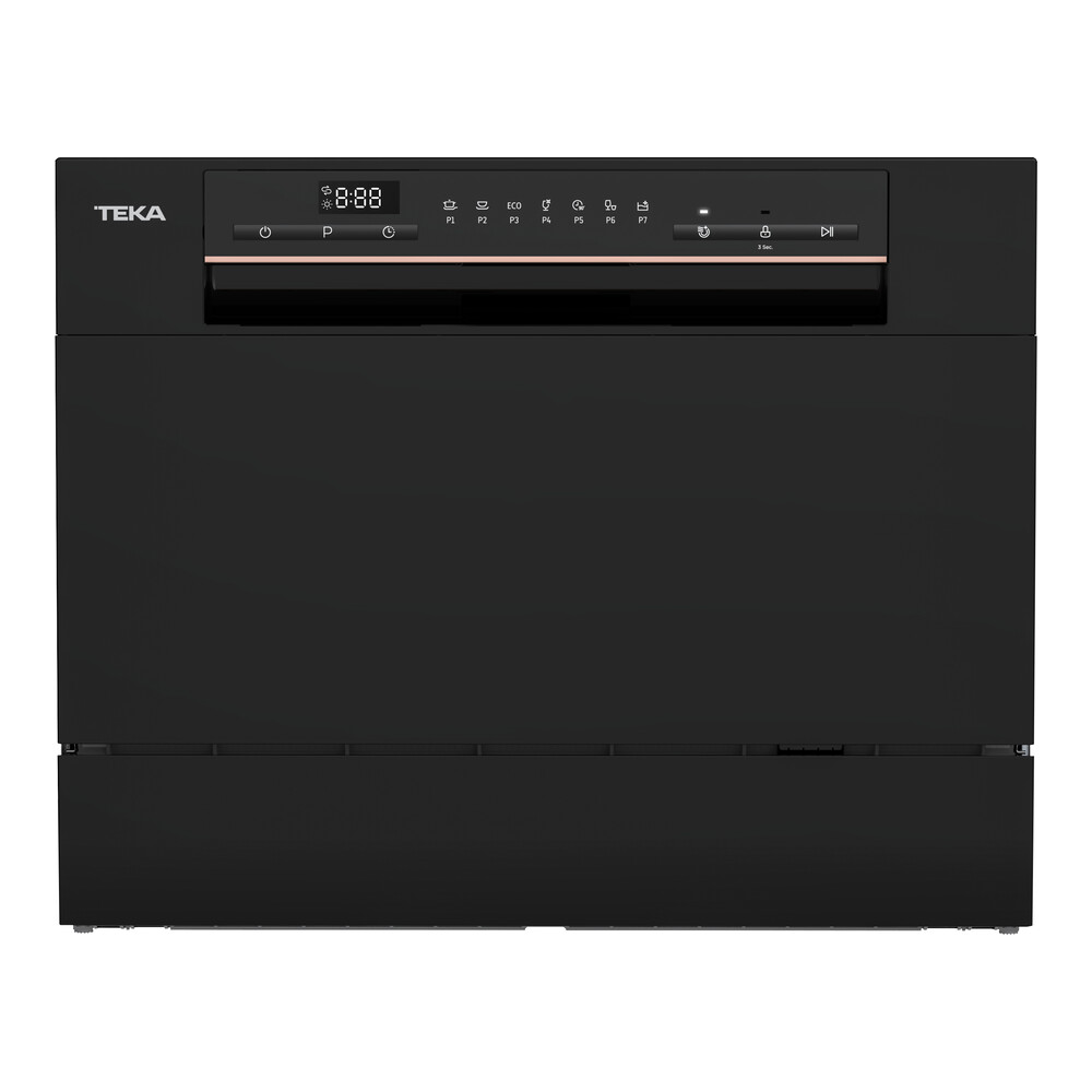 TEKA LC 24700 BK Freestanding Table Top Dishwasher – 6 Place Settings, 7 Programs